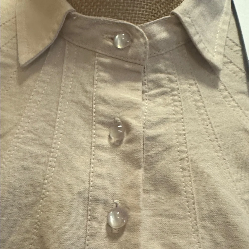 NWT Pomander Place half button-up shirt dress. Functional front pockets. Size XL - Picture 8 of 16